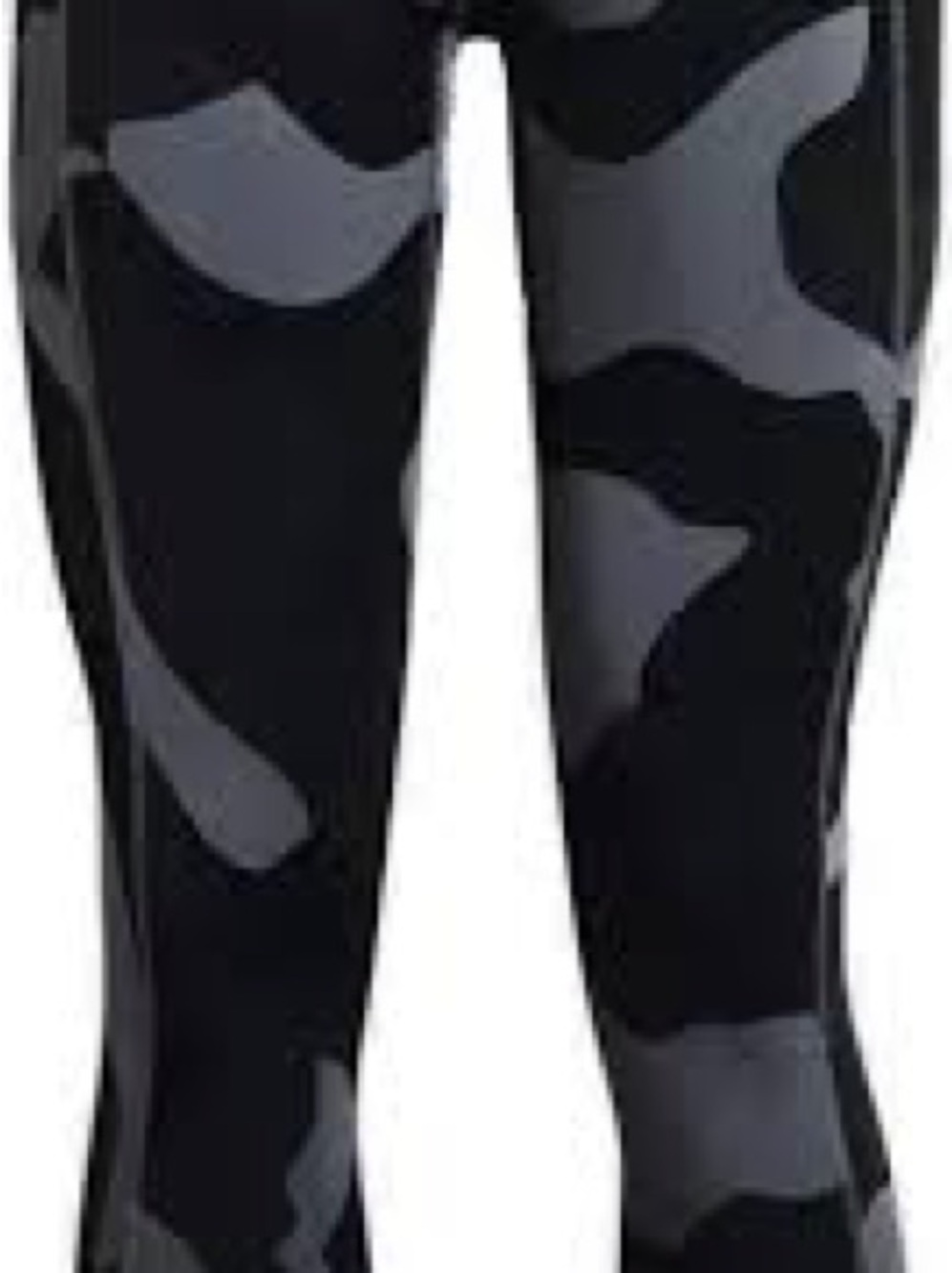 Under Armour Heat Gear Black & Gray Camo High-Waist Leggings - Picture 2 of 6